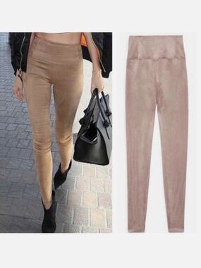 Aritzia Brown Slim High-Waist Leggings